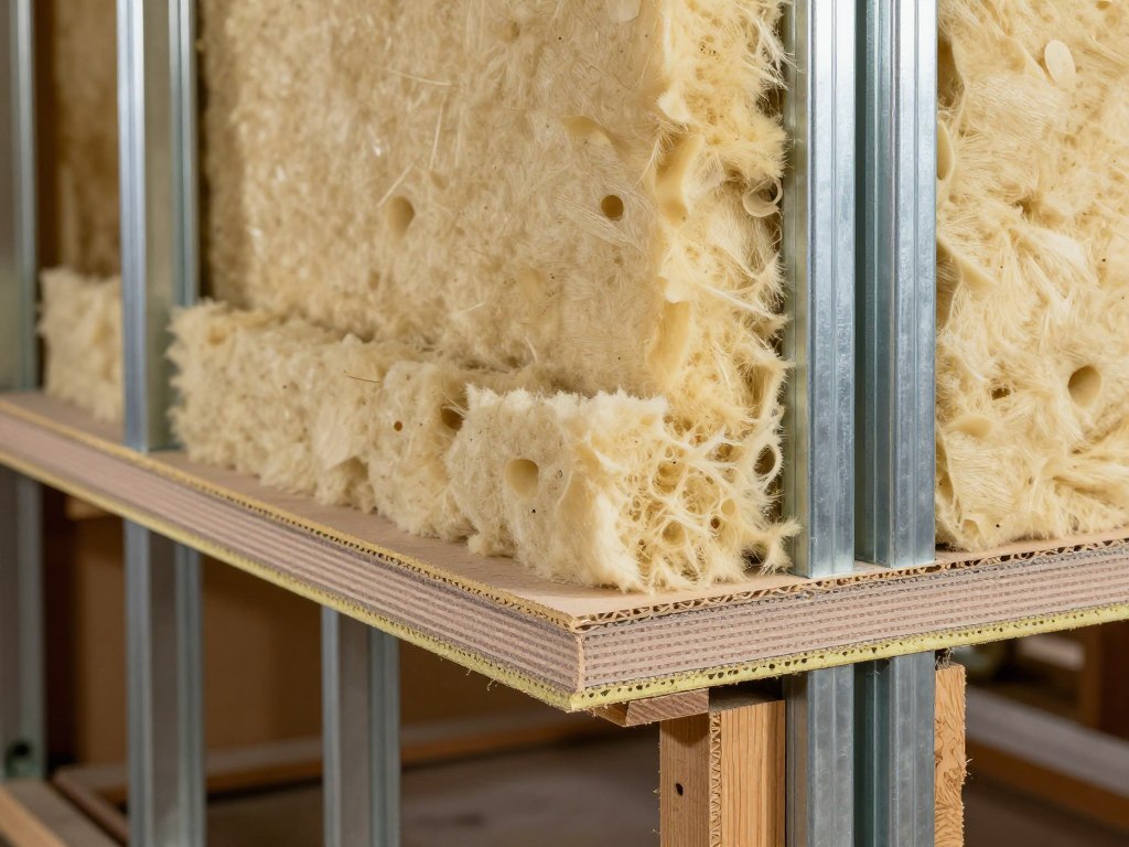 Aufbau einer schalldämmenden Trockenbauwand mit Mineralwolle-Dämmung