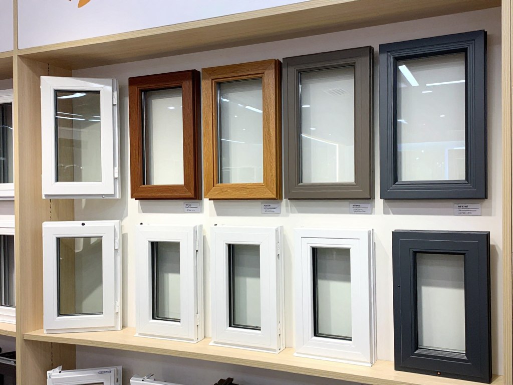 Auswahl verschiedener Fenstertypen und Materialien für Bremen