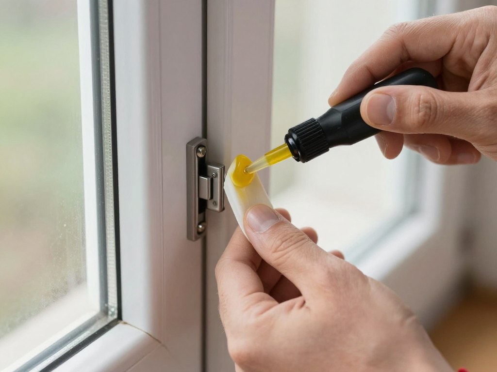 Beschläge ölen Wartung polnische Fenster