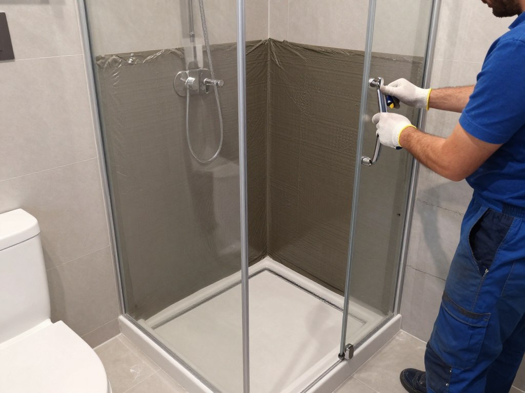 Fachgerechte Duschinstallation mit bodengleicher Dusche in Bremen