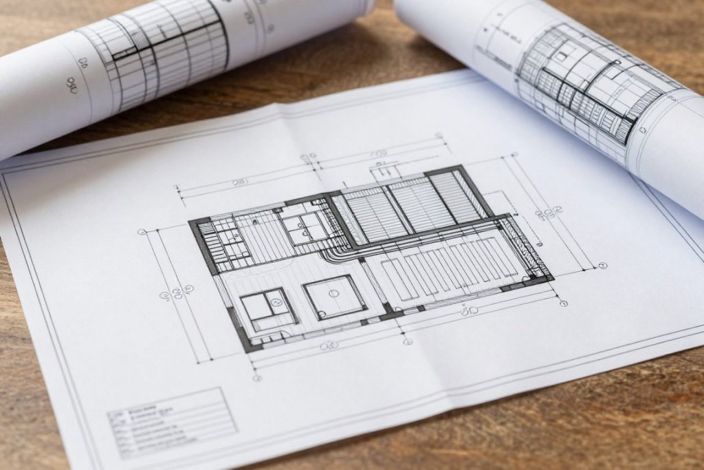 Heizungsplanung für Neubau in Bremen mit technischen Zeichnungen