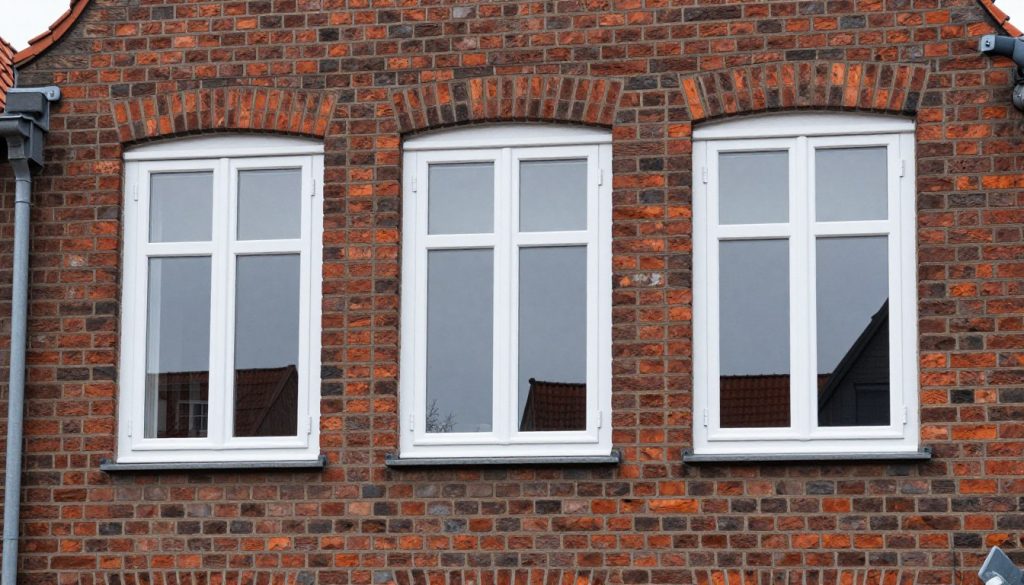 Moderne weiße Kunststofffenster in Bremer Wohnhaus