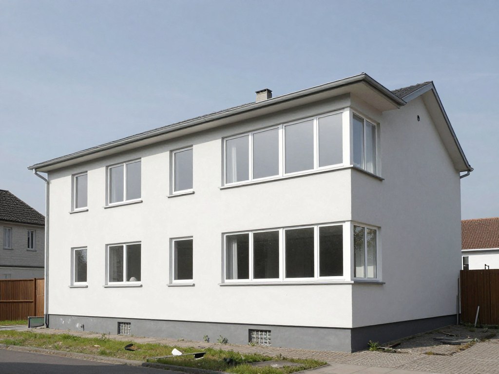 Nachkriegsbau aus den 1950er Jahren in Oldenburg vor Modernisierung