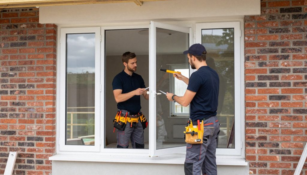 Polnische und deutsche Fensterbauer-Teams bei der Arbeit
