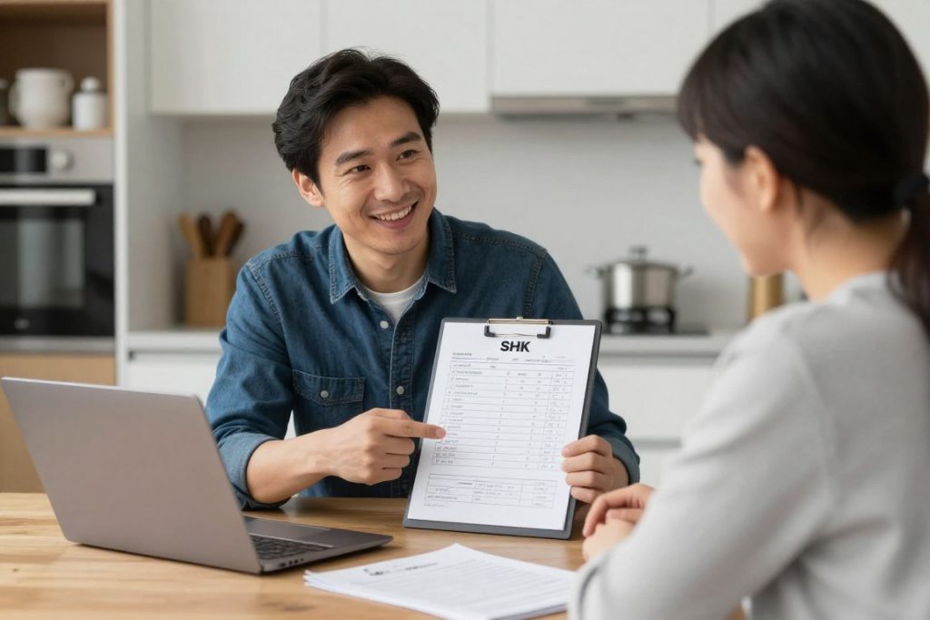 Sanitär Heizung Betrieb erstellt Kostenvoranschlag für Kunden