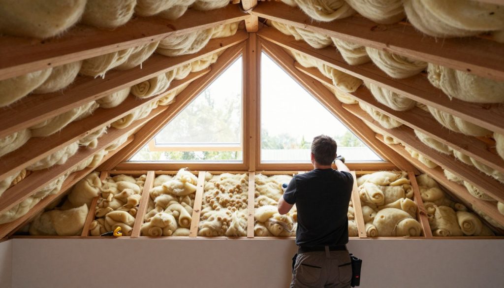 Trockenbau Dachausbau mit Dämmung Dachschräge verkleiden