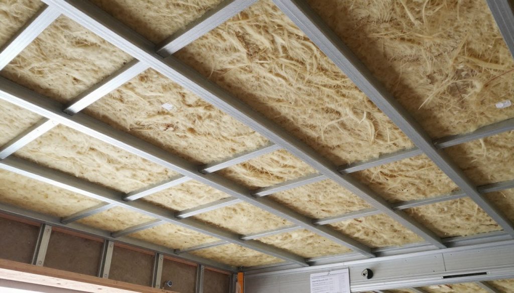 Trockenbau Decke abhängen mit Dämmung Installation