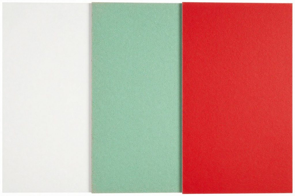 Vergleich verschiedener Gipskartonplatten für unterschiedliche Einsatzbereiche