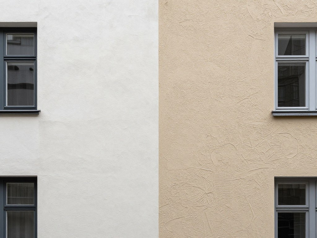 Verschiedene Putzstrukturen an Fassaden in Bremen
