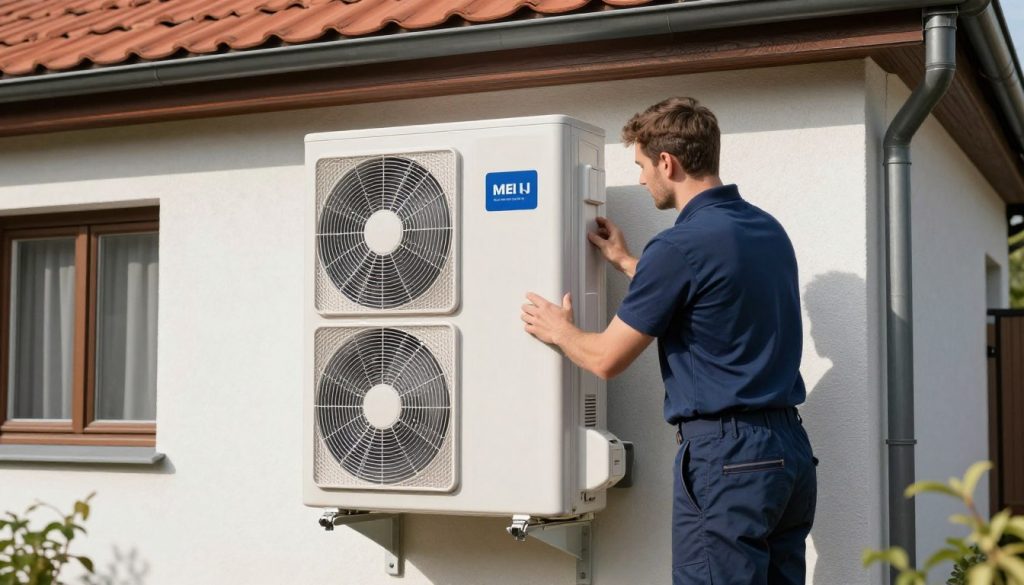 Wärmepumpe Altbau nachhaltige Heizungslösung installiert