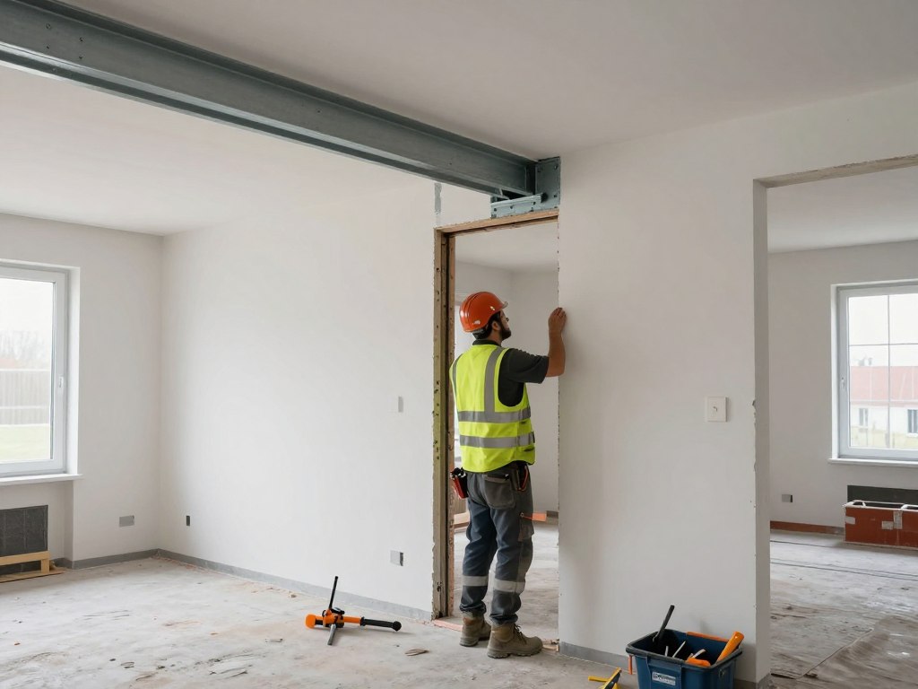 Wanddurchbruch in einem Wohnhaus in Bremen