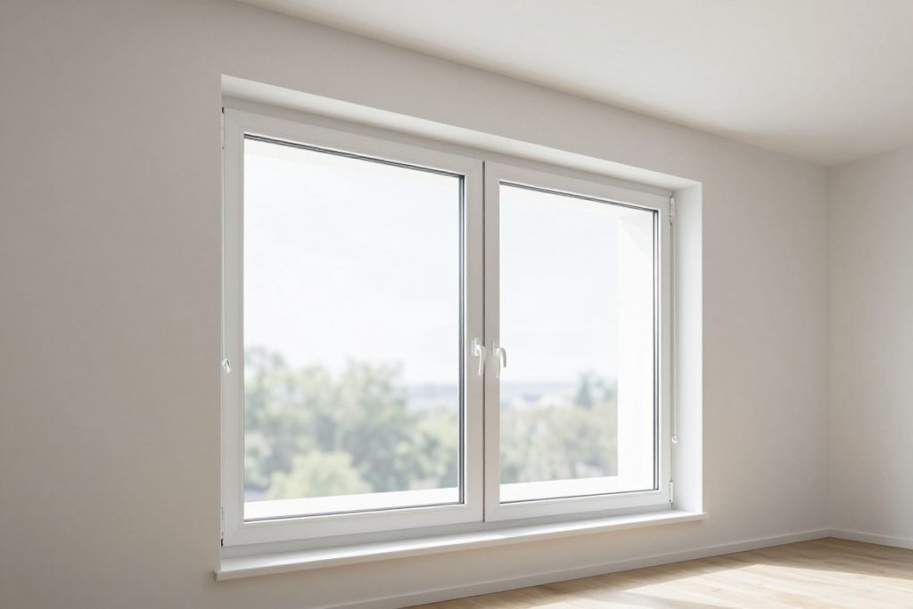 Weiße Kunststofffenster aus Polen Standard