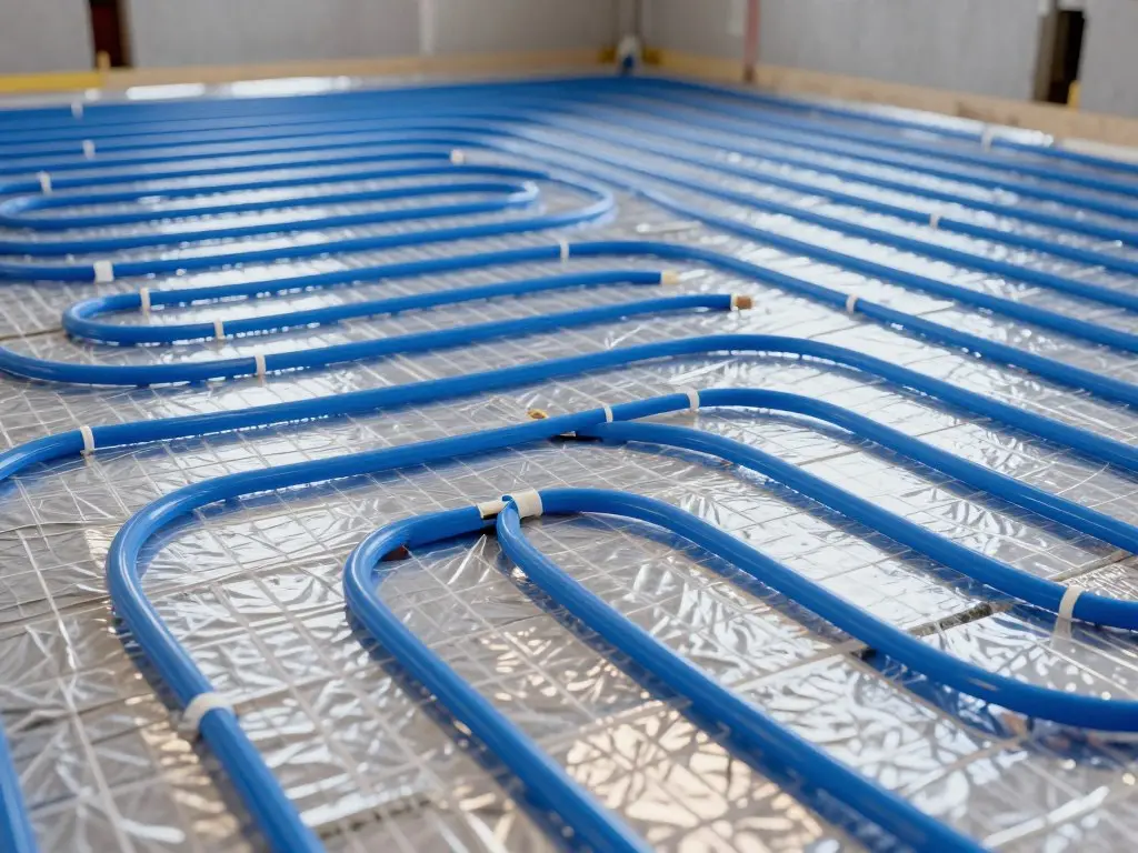 Moderne Fußbodenheizung als ideale Voraussetzung für effiziente Wärmepumpe Installation