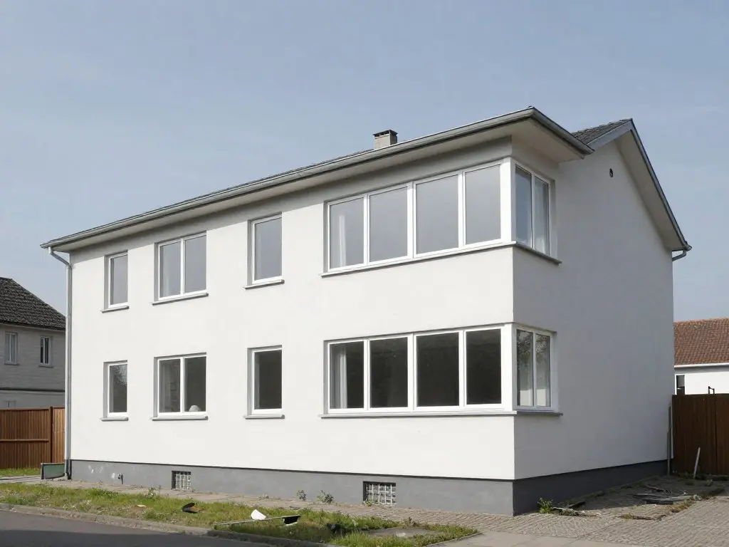Nachkriegsbau aus den 1950er Jahren in Oldenburg vor Modernisierung