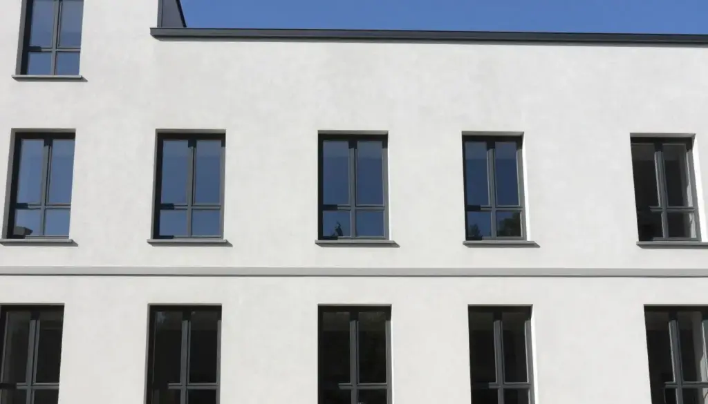 Professionell verputzte Fassade in Bremen nach Fertigstellung