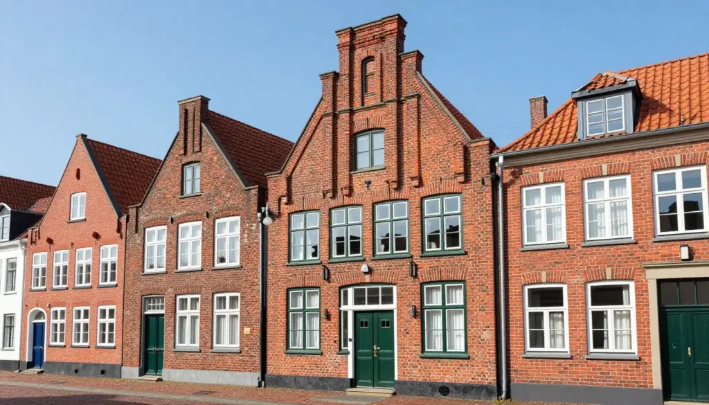 Typische Backsteinarchitektur in Osterholz-Scharmbeck mit historischem Mauerwerk