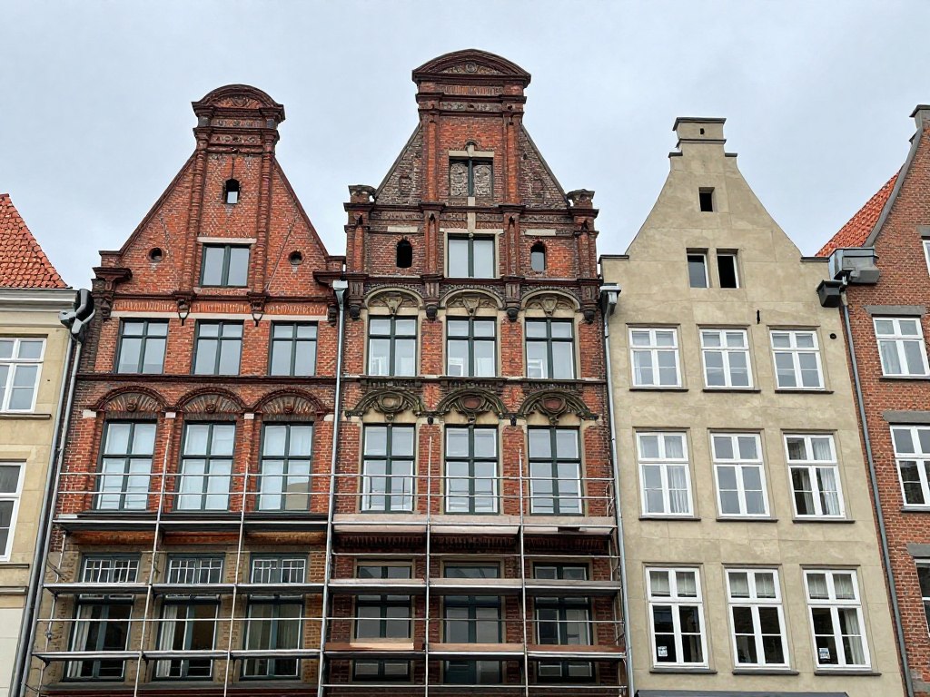 Altbau Sanierung in Bremen zeigt historische Fassade während Renovierungsarbeiten Altbau Sanierung in Bremen zeigt historische Fassade während Renovierungsarbeiten
