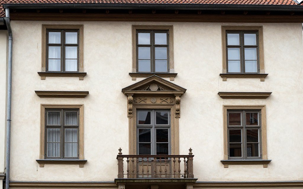 Altbaufassade mit traditionellem Kalkputz in Lilienthal