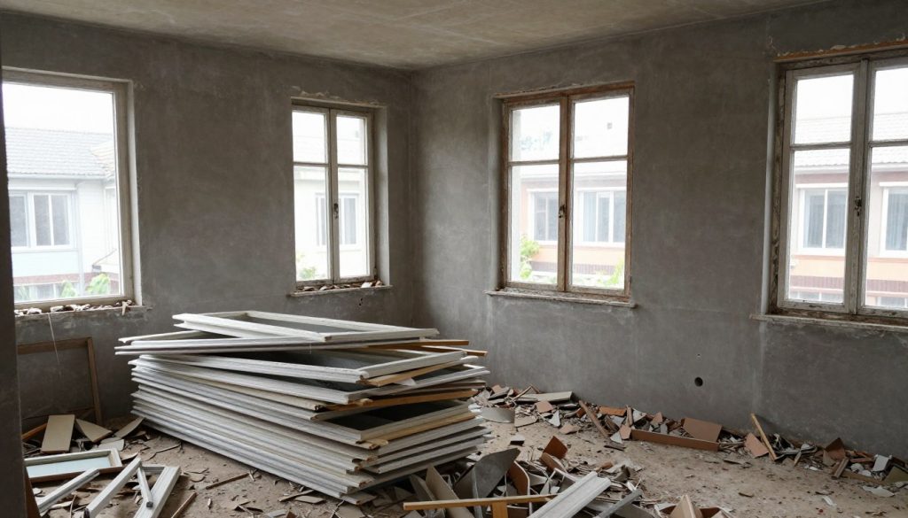 Ausbau und Entsorgung alter Holzfenster Ausbau und Entsorgung alter Holzfenster