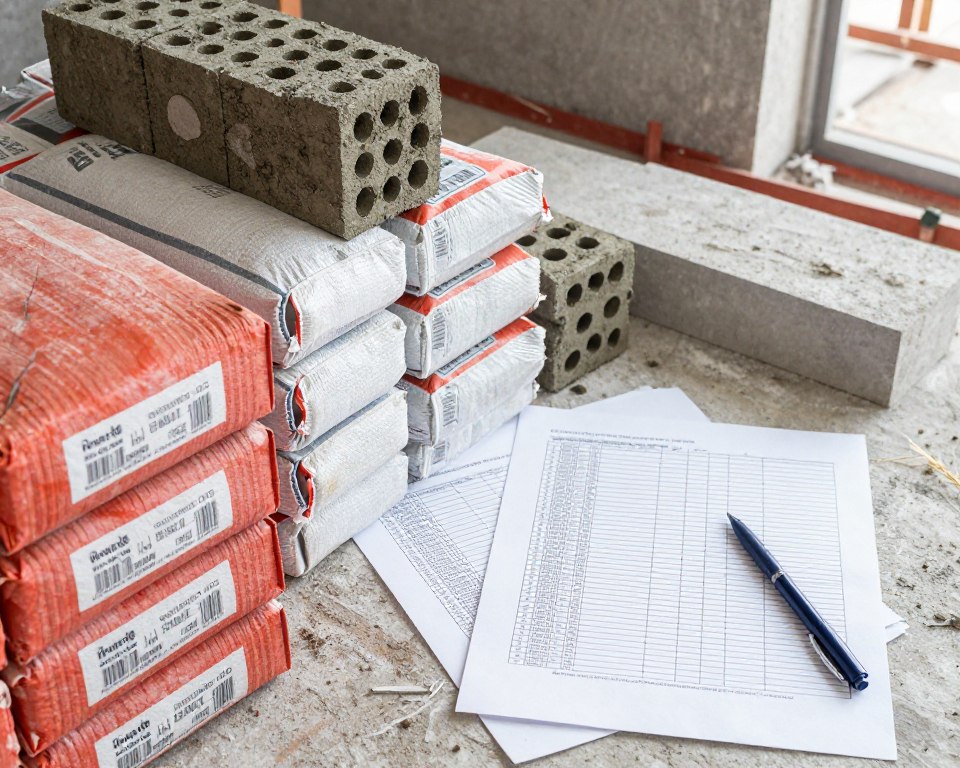 Baumaterialien und Kostenplanung für Maurerarbeiten Baumaterialien und Kostenplanung für Maurerarbeiten