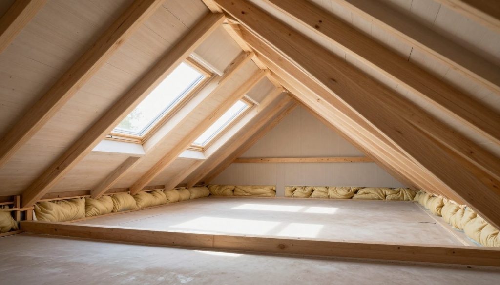 Dachgeschossausbau mit Trockenbau, Dämmung und Gipskartonverkleidung in Rotenburg