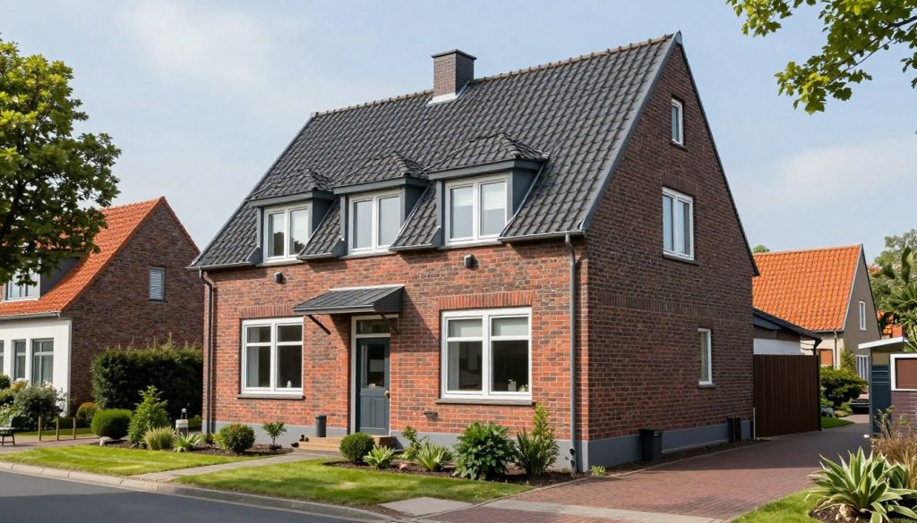 Einfamilienhaus in Hude Oldenburg typische norddeutsche Architektur Einfamilienhaus in Hude Oldenburg typische norddeutsche Architektur