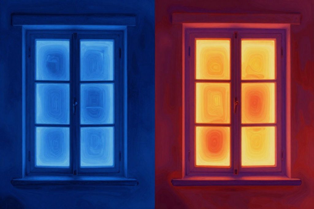 Energieeffizienz neue Fenster Wärmebild Altbau Rotenburg