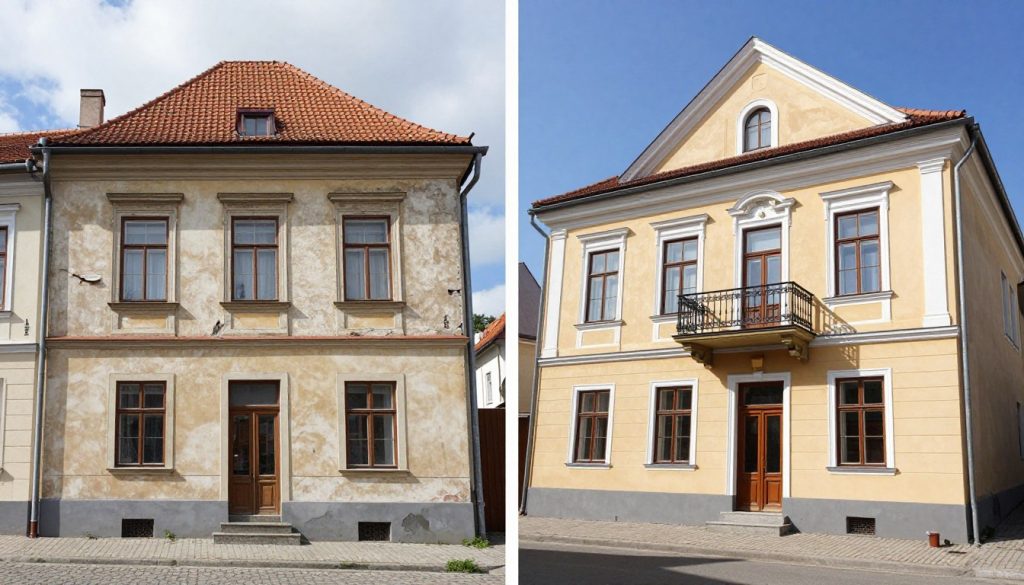 Erfolgreich abgeschlossene Altbausanierung in Syke Vorher Nachher Erfolgreich abgeschlossene Altbausanierung in Syke Vorher Nachher