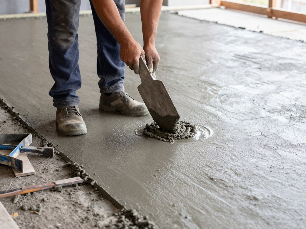 Estricharbeiten als Untergrundvorbereitung für Bodenbeläge