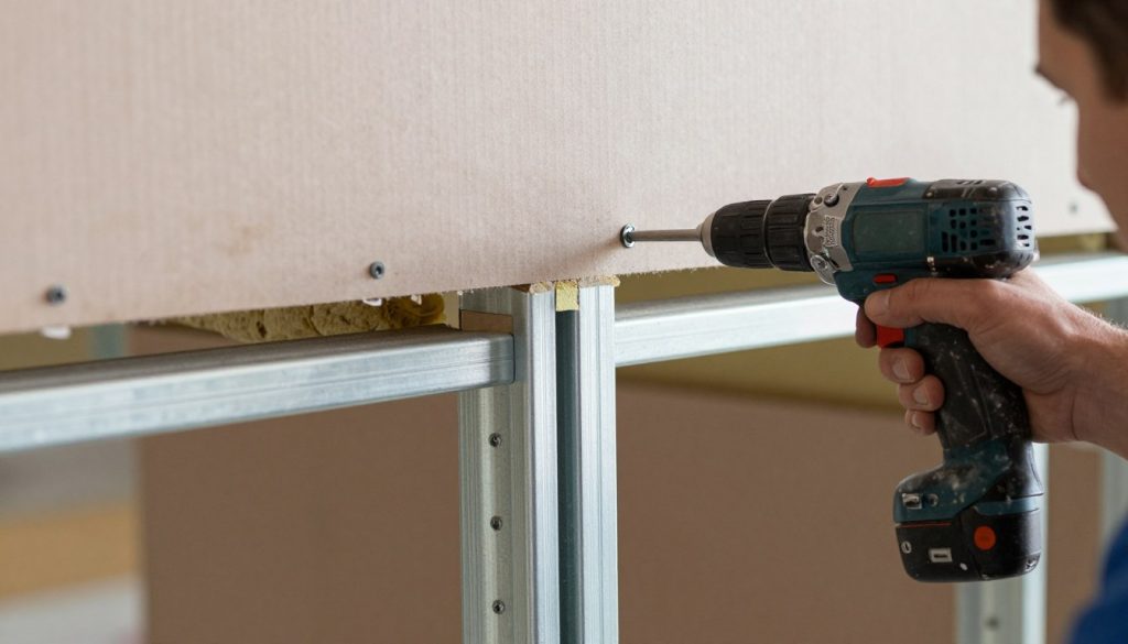 Fachgerechte Trockenbau-Arbeit: Details bei der Montage von Gipskartonplatten Fachgerechte Trockenbau-Arbeit: Details bei der Montage von Gipskartonplatten