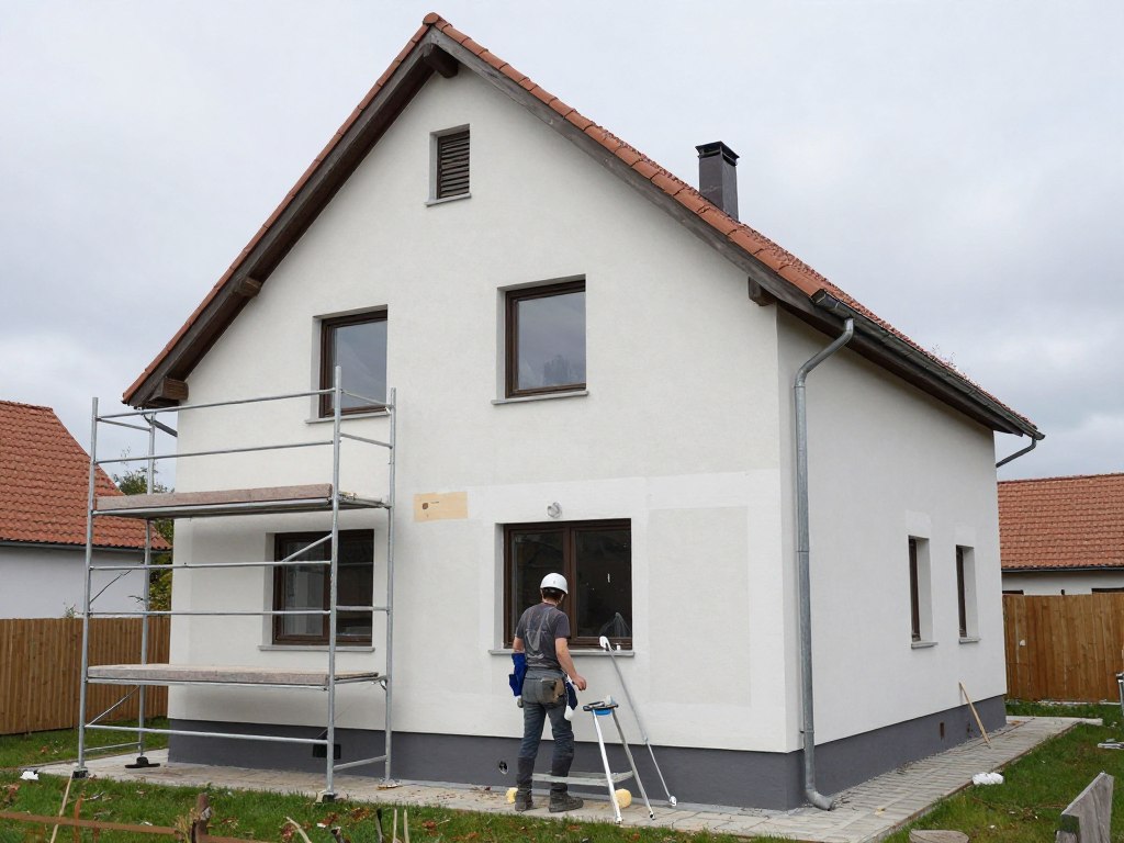 Fassadensanierung an Einfamilienhaus in Achim