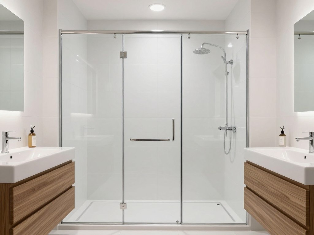 Frisch saniertes modernes Badezimmer mit bodengleicher Dusche in Syke Frisch saniertes modernes Badezimmer mit bodengleicher Dusche in Syke