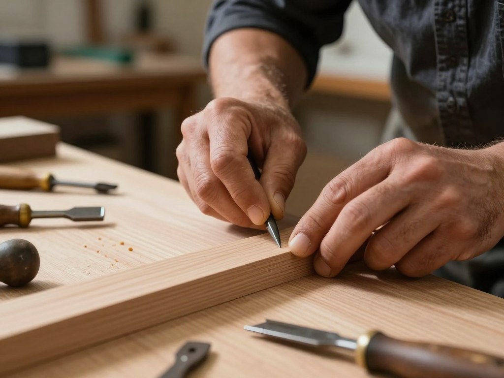 Handwerker Qualitätsarbeit Detailaufnahme