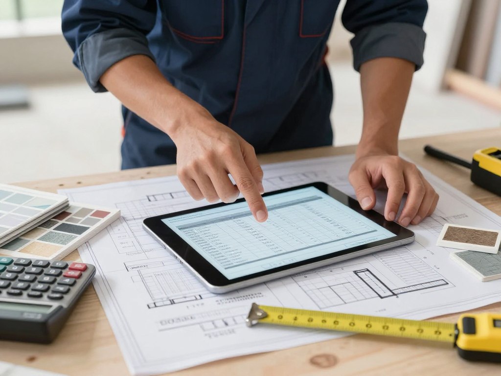 Handwerker erstellt Kostenvoranschlag für Sanierung in Osterholz-Scharmbeck Handwerker erstellt Kostenvoranschlag für Sanierung in Osterholz-Scharmbeck