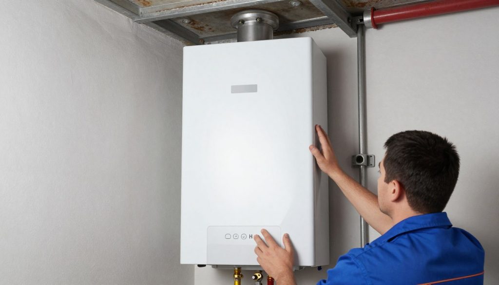 Moderner Gas-Brennwertkessel Installation durch SHK-Installateur in Bremerhaven Moderner Gas-Brennwertkessel Installation durch SHK-Installateur in Bremerhaven