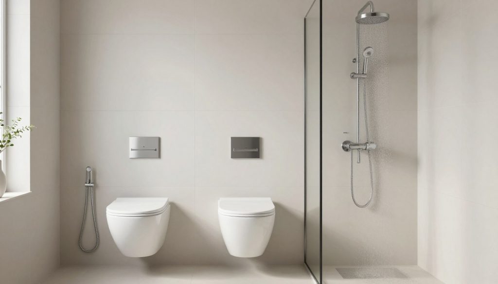 Modernes Badezimmer nach Komplettsanierung durch SHK Installateur in Bremervörde