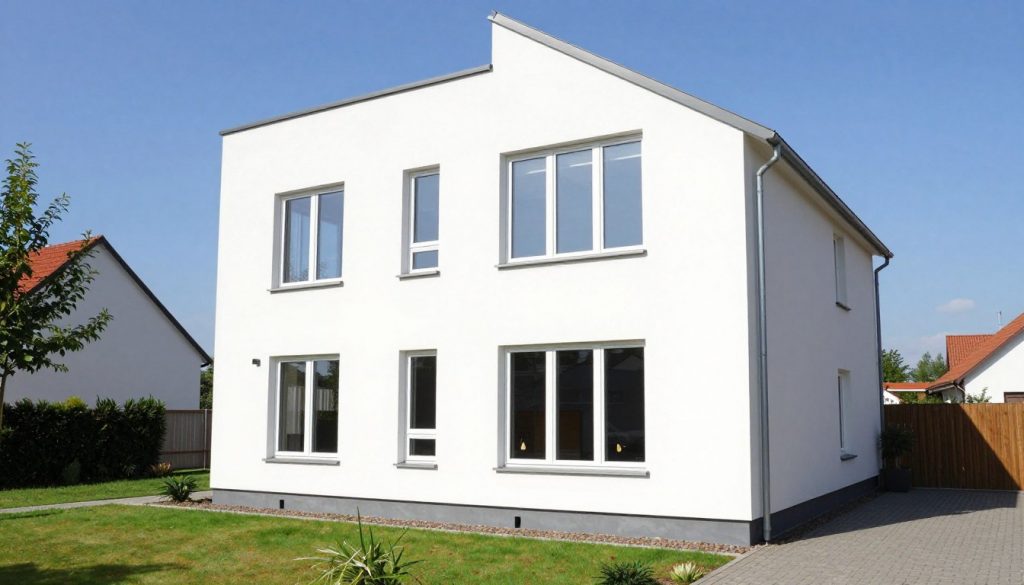 Modernes Haus in Lilienthal mit neuen energieeffizienten Fenstern