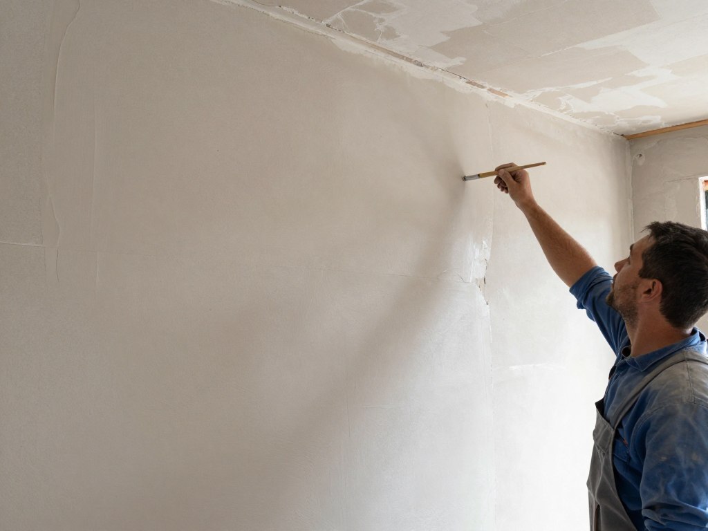 Sanierputz wird fachgerecht in mehreren Schichten aufgetragen