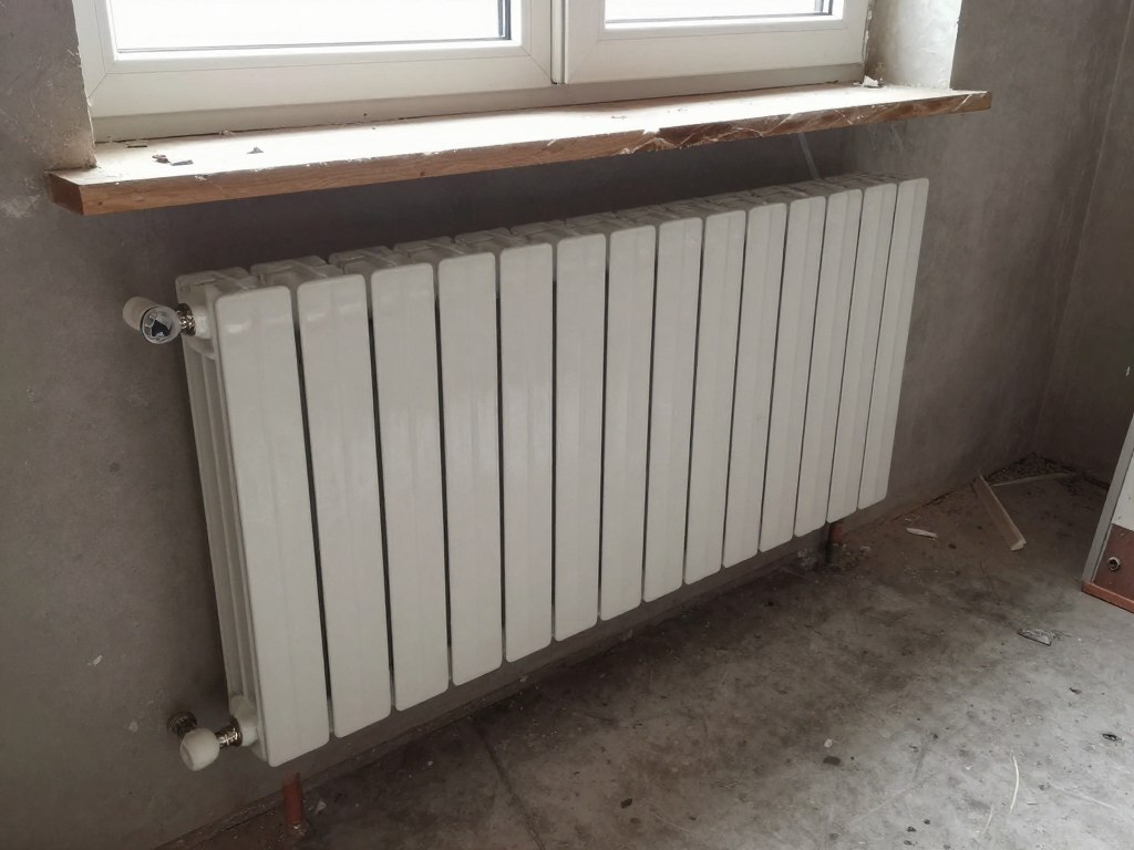 Teilmodernisierung eines Wohnhauses mit Austausch alter Heizkörper gegen moderne Varianten