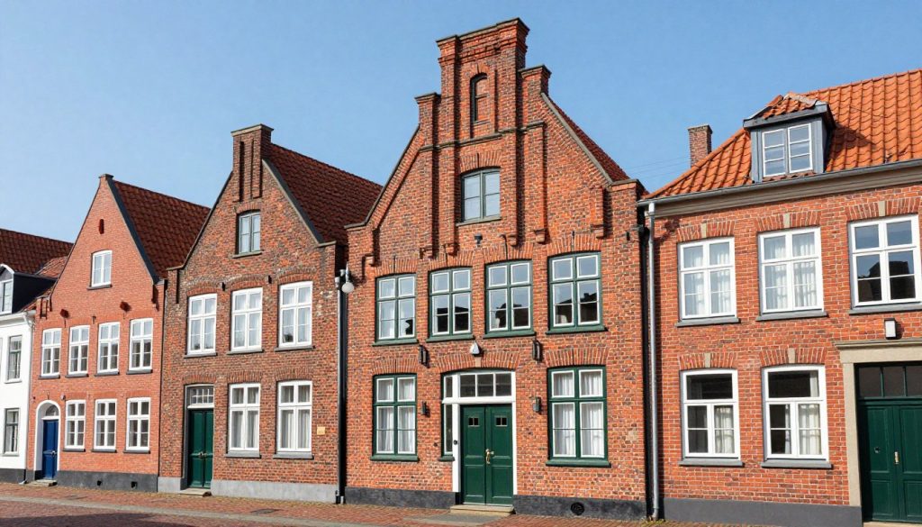 Typische Backsteinarchitektur in Osterholz-Scharmbeck mit historischem Mauerwerk