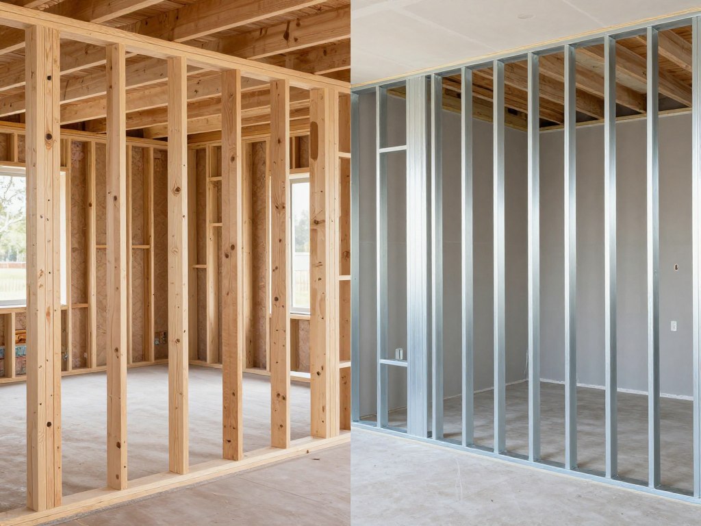Vergleich Holzständerwerk und Metallständerwerk für Trockenbau Vergleich Holzständerwerk und Metallständerwerk für Trockenbau