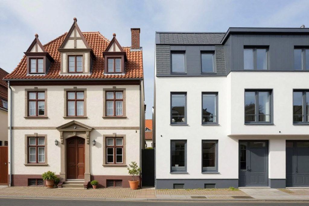Vergleich zwischen saniertem Altbau und modernem Neubau in Oldenburg Vergleich zwischen saniertem Altbau und modernem Neubau in Oldenburg