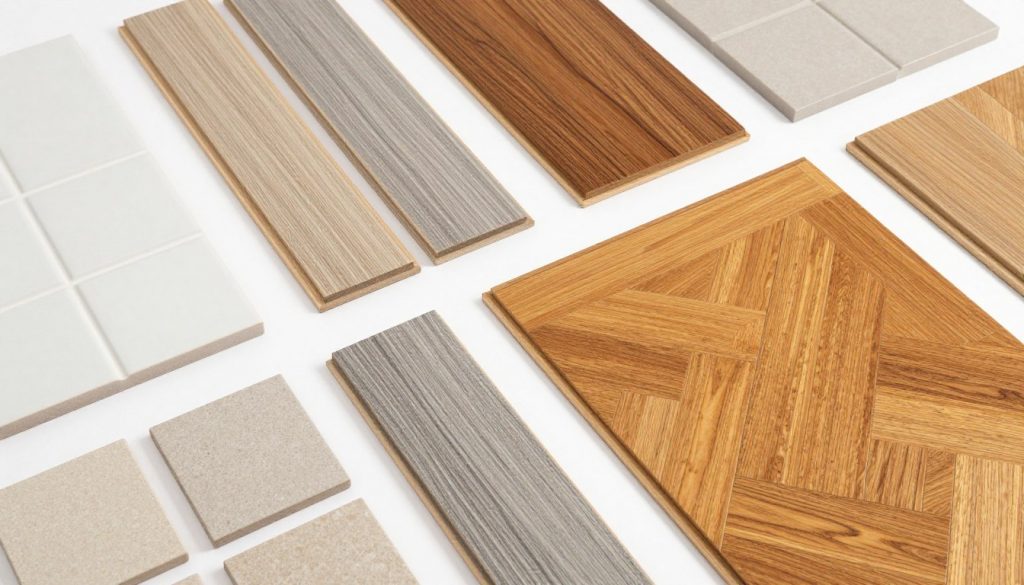 Verschiedene Bodenbeläge und Fliesenmuster für Projekte in Rotenburg