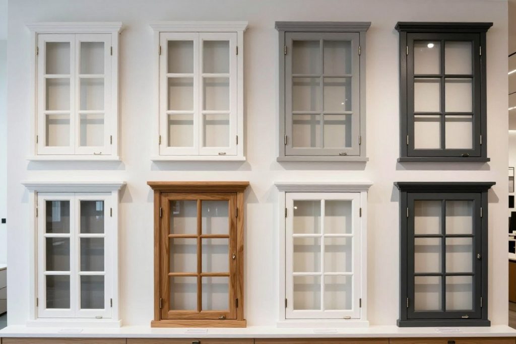Verschiedene Fensterdesigns und Sprossenvarianten