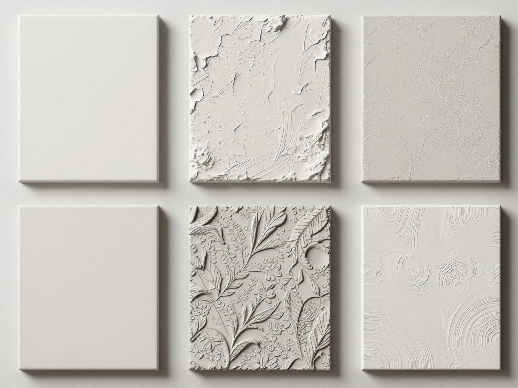 Verschiedene Putzstrukturen und Oberflächentechniken im Vergleich