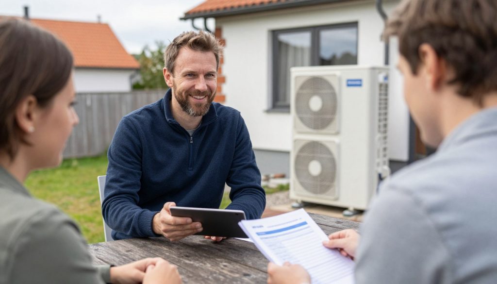 Werklotse Berater bei Vor Ort Beratung Wärmepumpe in Syke